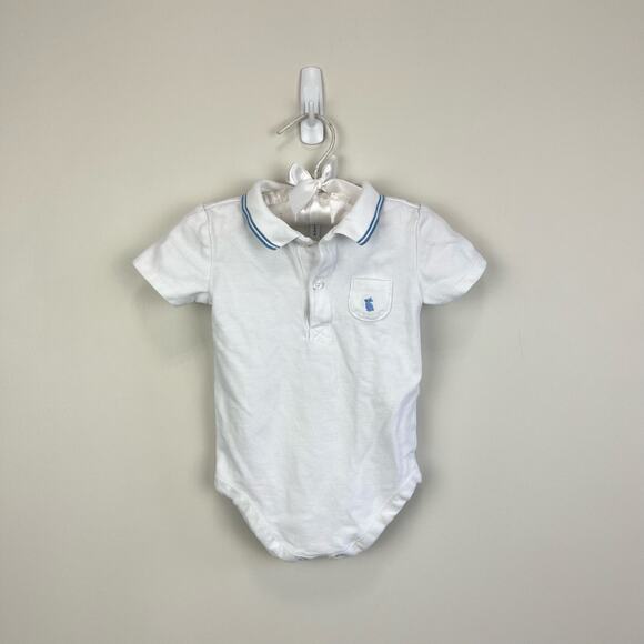 Janie and Jack Baby Bunny Pique Polo Bodysuit 12-18 Months - Picture 1 of 4